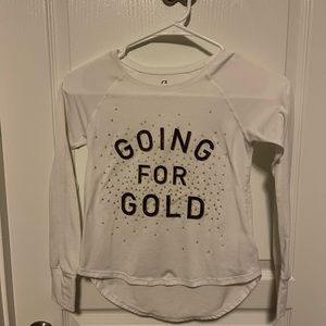 Set of 3 Girls Long Sleeve Cotton T's. Size Small